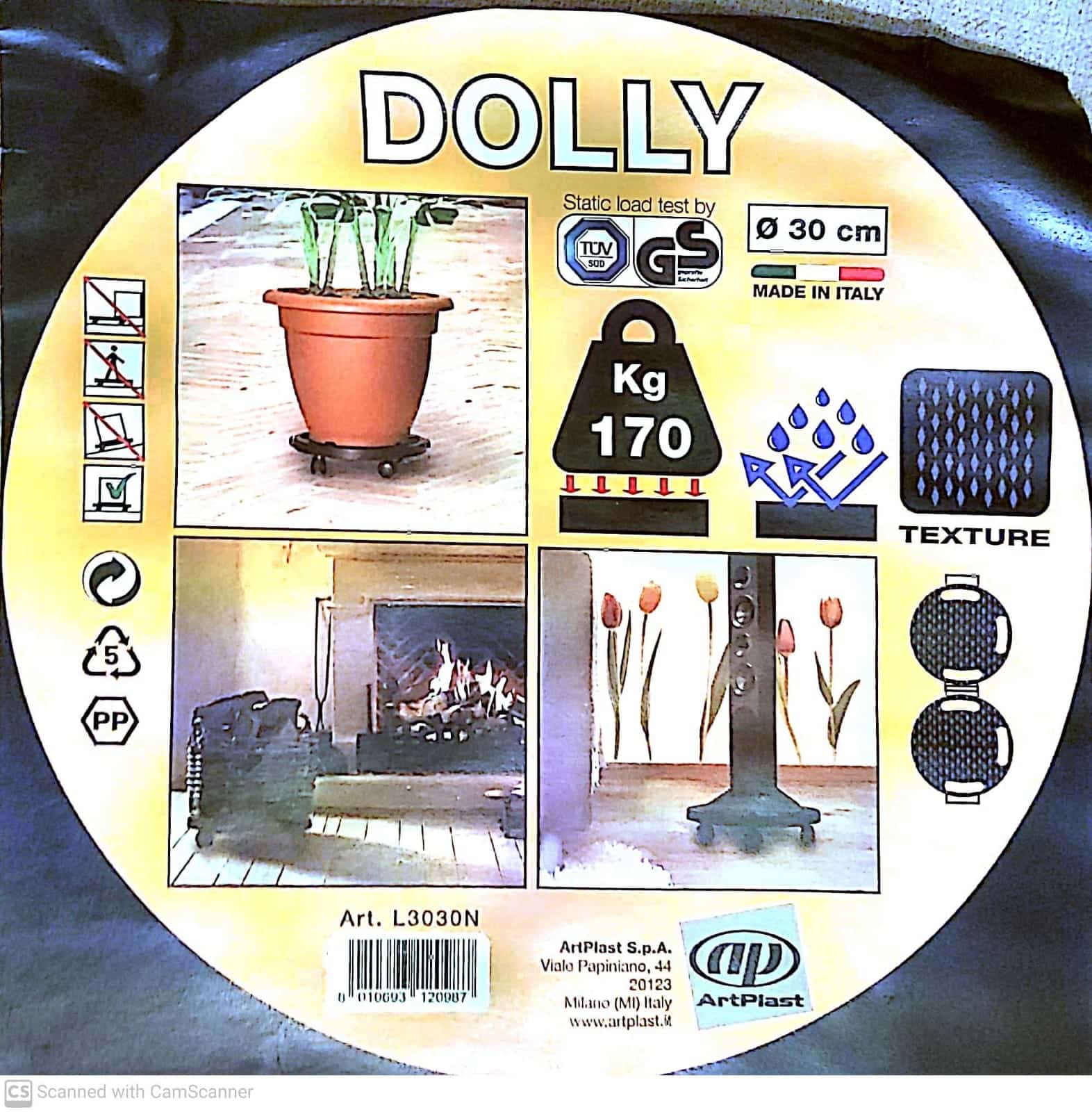 עגלת משא - דולי עגולה 4 גלגלים – תמונה 3