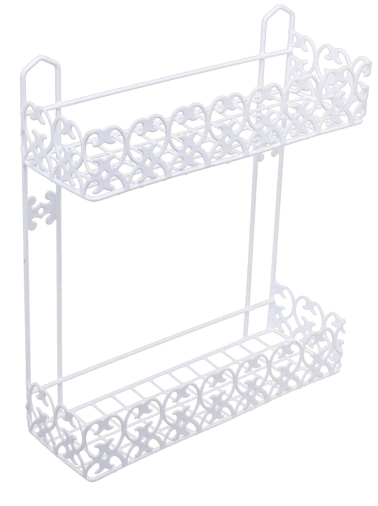 מדף רשת 2 קומות לתליה דגם "ספרינג" 30*30