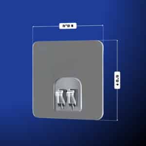 מתלה הפלא לרשתות ומקלחת – כרום – 2 יח' – סדרת הפלא