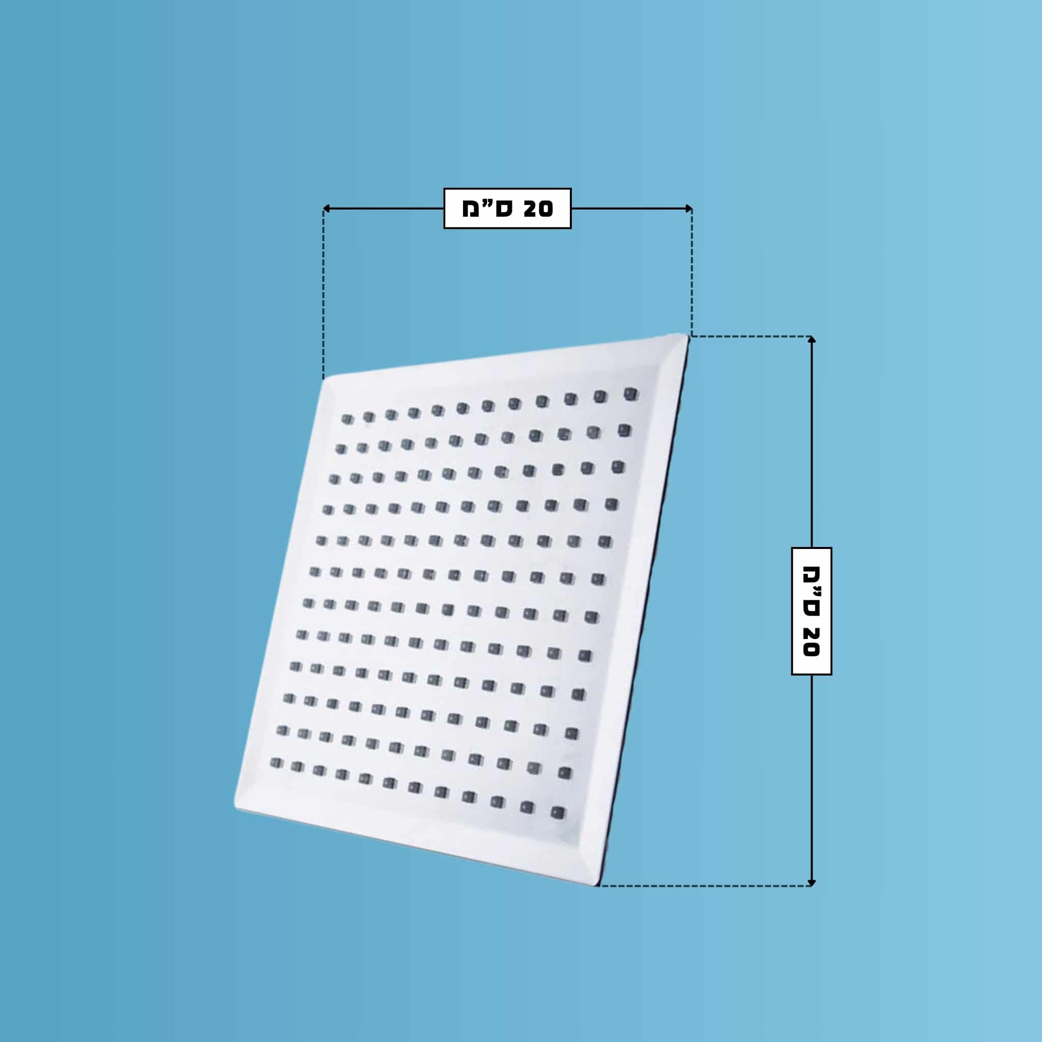 ריבאלו - ראש גשם מרובע - 200 מ"מ – תמונה 2