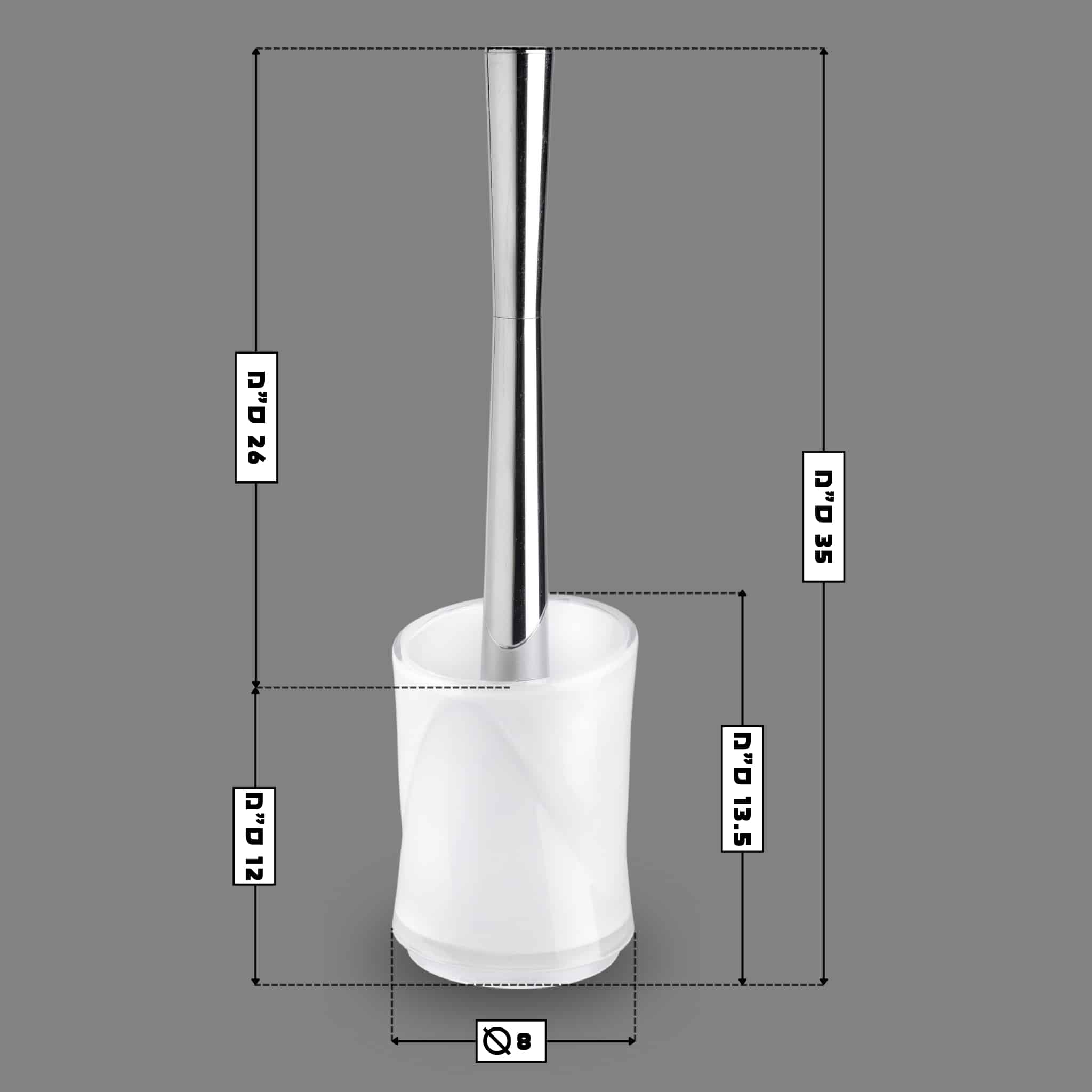 מברשת אסלה - סדרת ויקי - לבן – תמונה 2