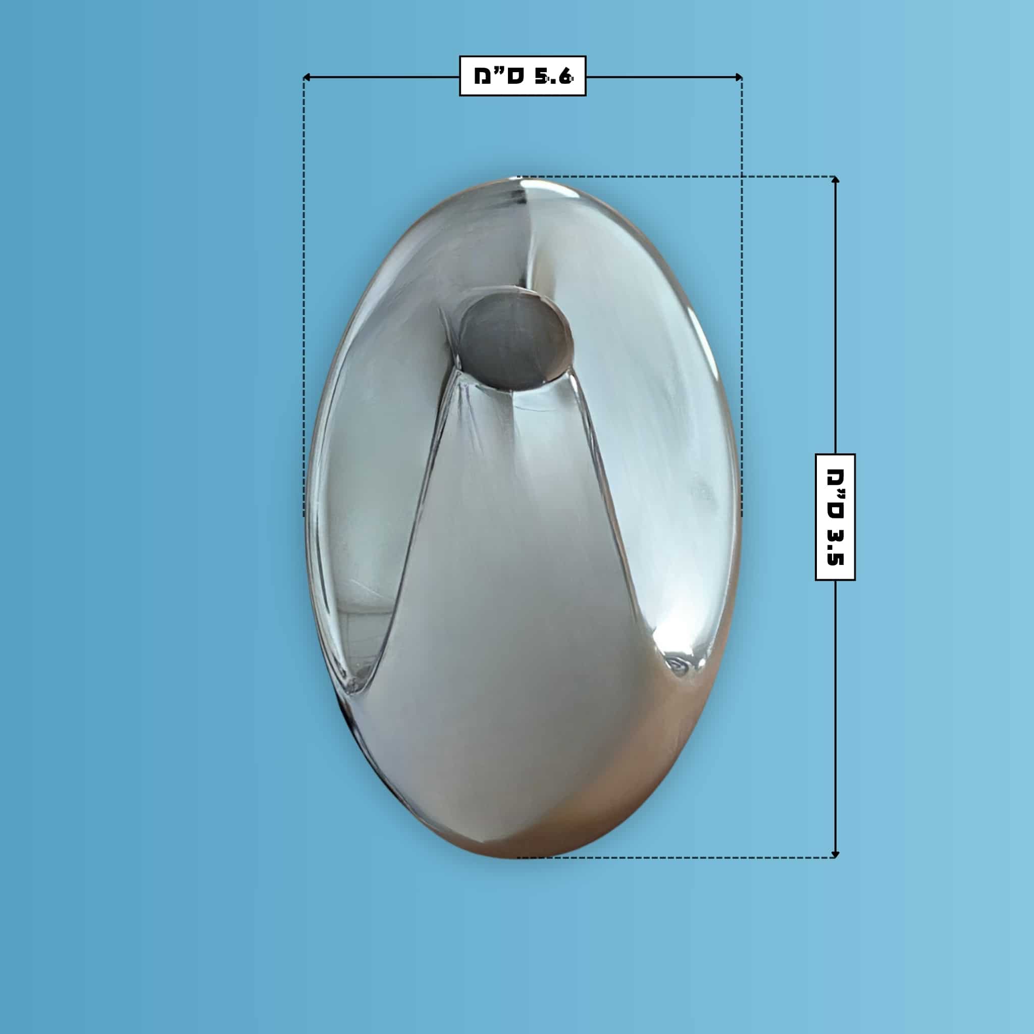 זוג קולבים לתליית רשתות אמבטיה - כרום - 2 יח’ – תמונה 2