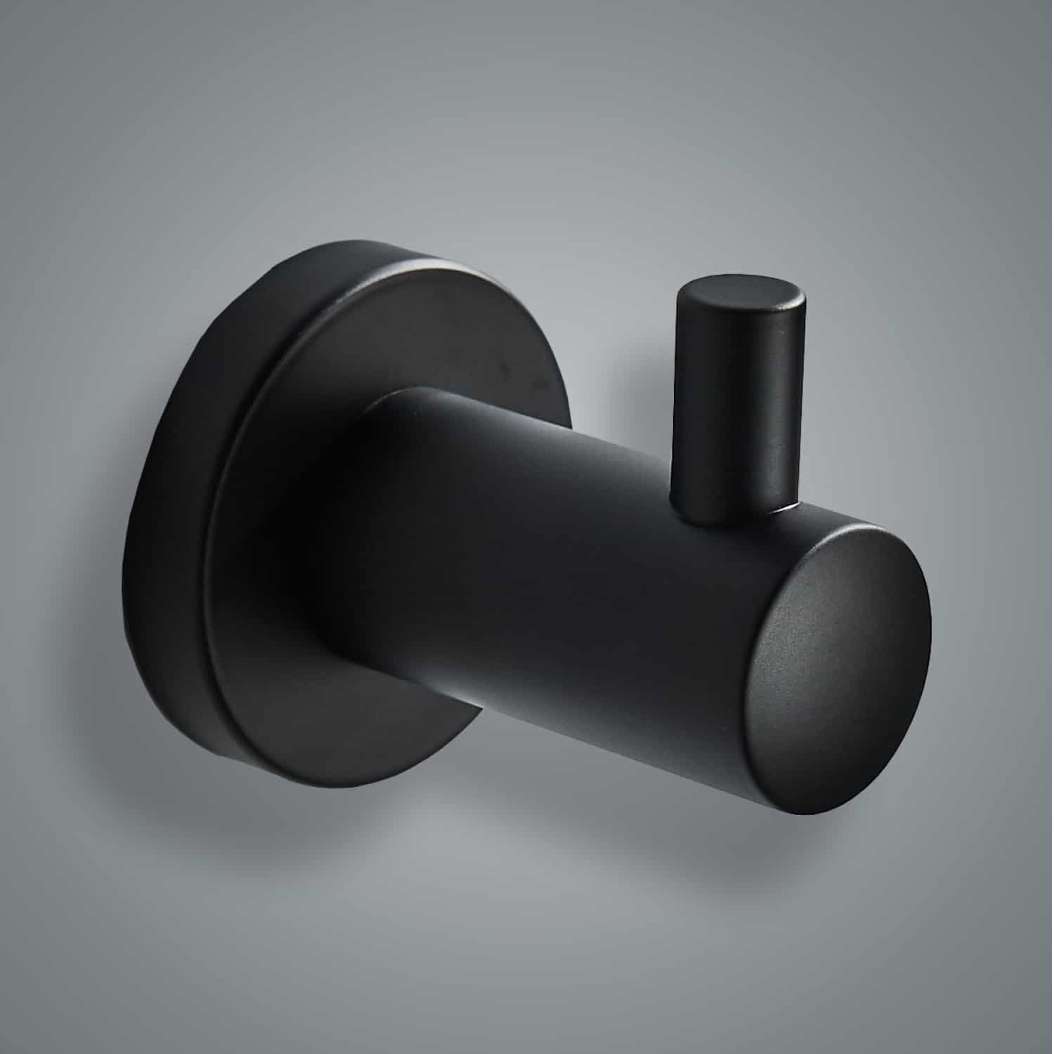 קולב נירוסטה למקלחת לשירותים או למטבח - שחור – תמונה 4