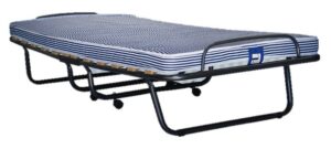 מיטה מתקפלת ניידת לאירוח בעלת 15 רצועות עץ לתמיכה + מזרן 10 ס"מ