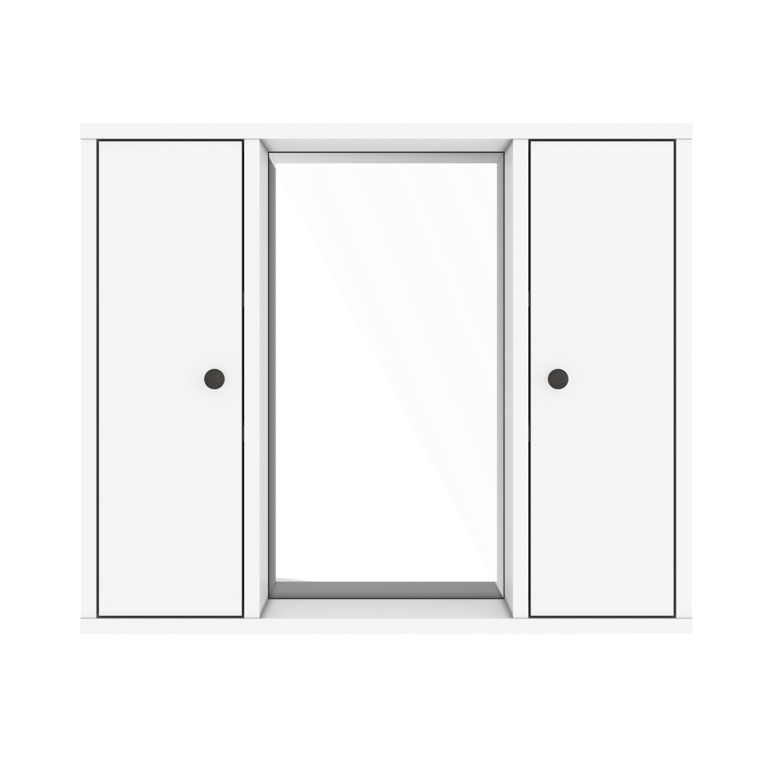 ארון מקלחת כפול עם מראה באמצע דגם פאר – תמונה 3