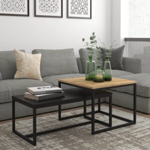 2 שולחנות סלון דגם ליטל שחור עץ