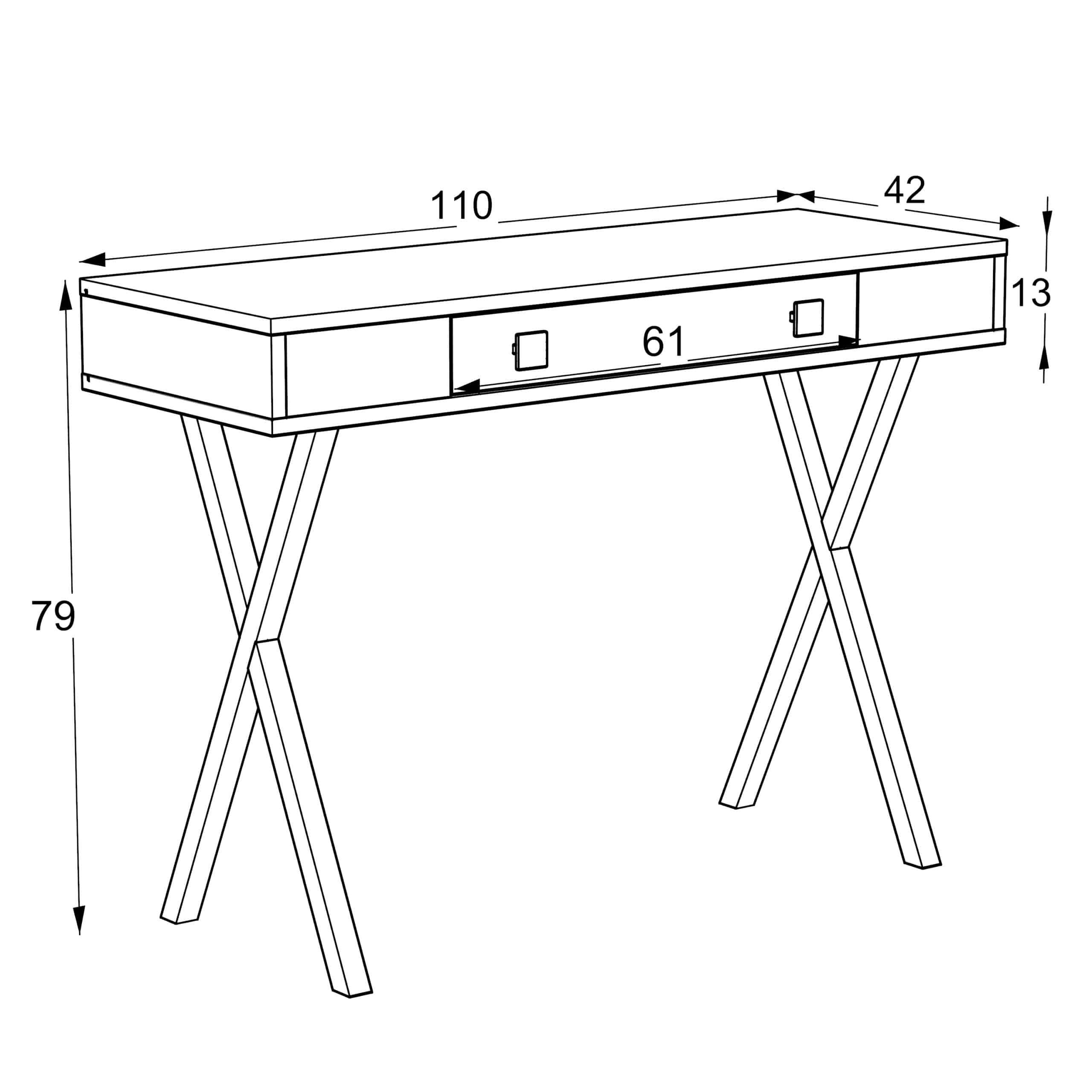 קונסולת כניסה למסדרון לבית מעוצבת - שרטוט