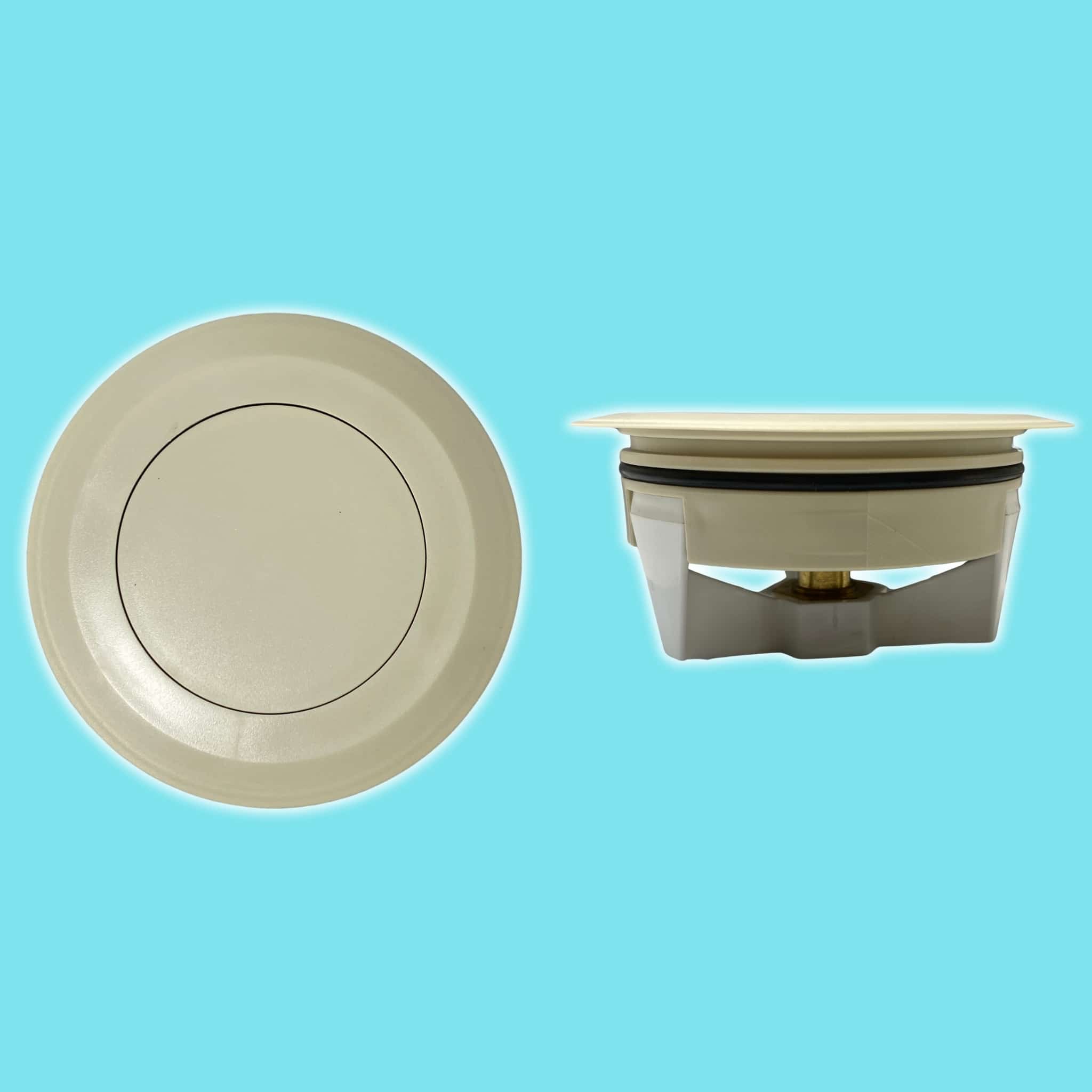 מכסה ביוב עגול עם שפה - שמנת pumpit – תמונה 4