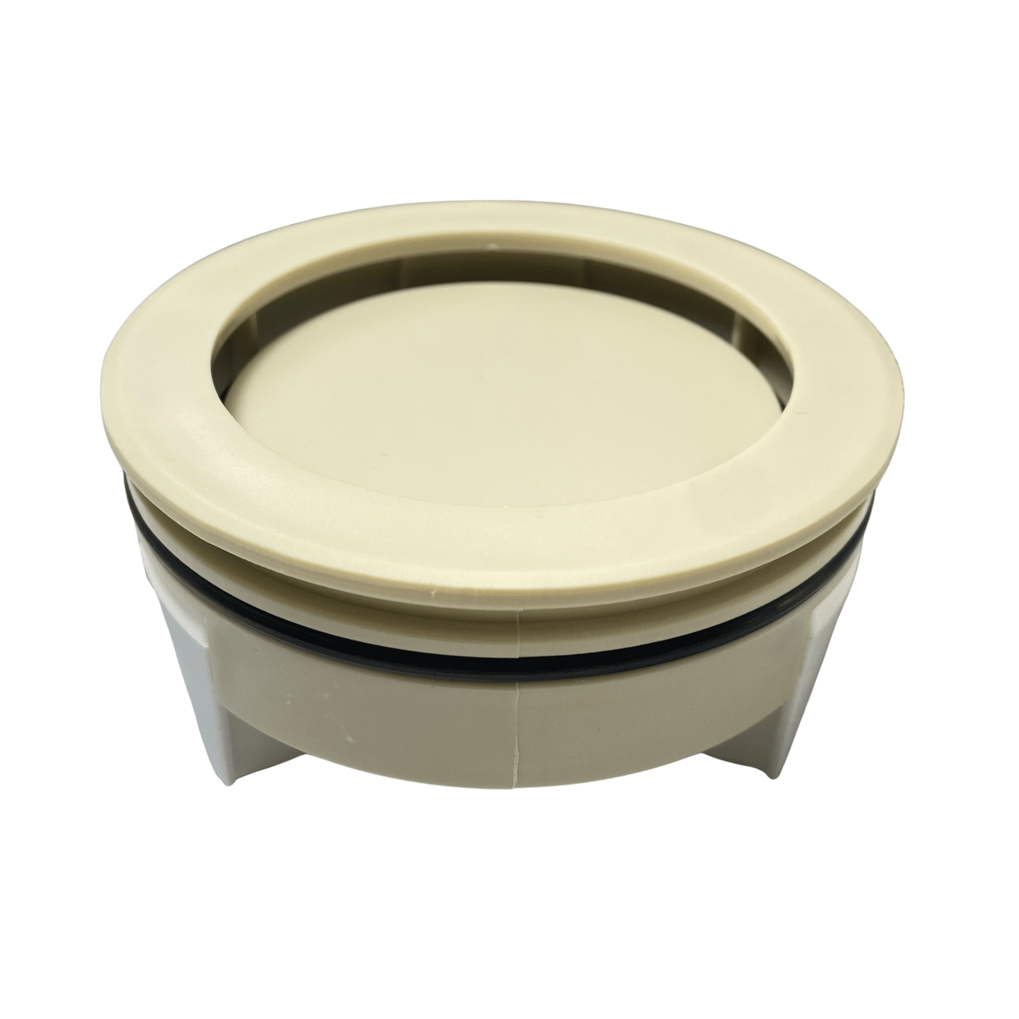 מכסה ביוב עגול ללא שפה - שמנת pumpit