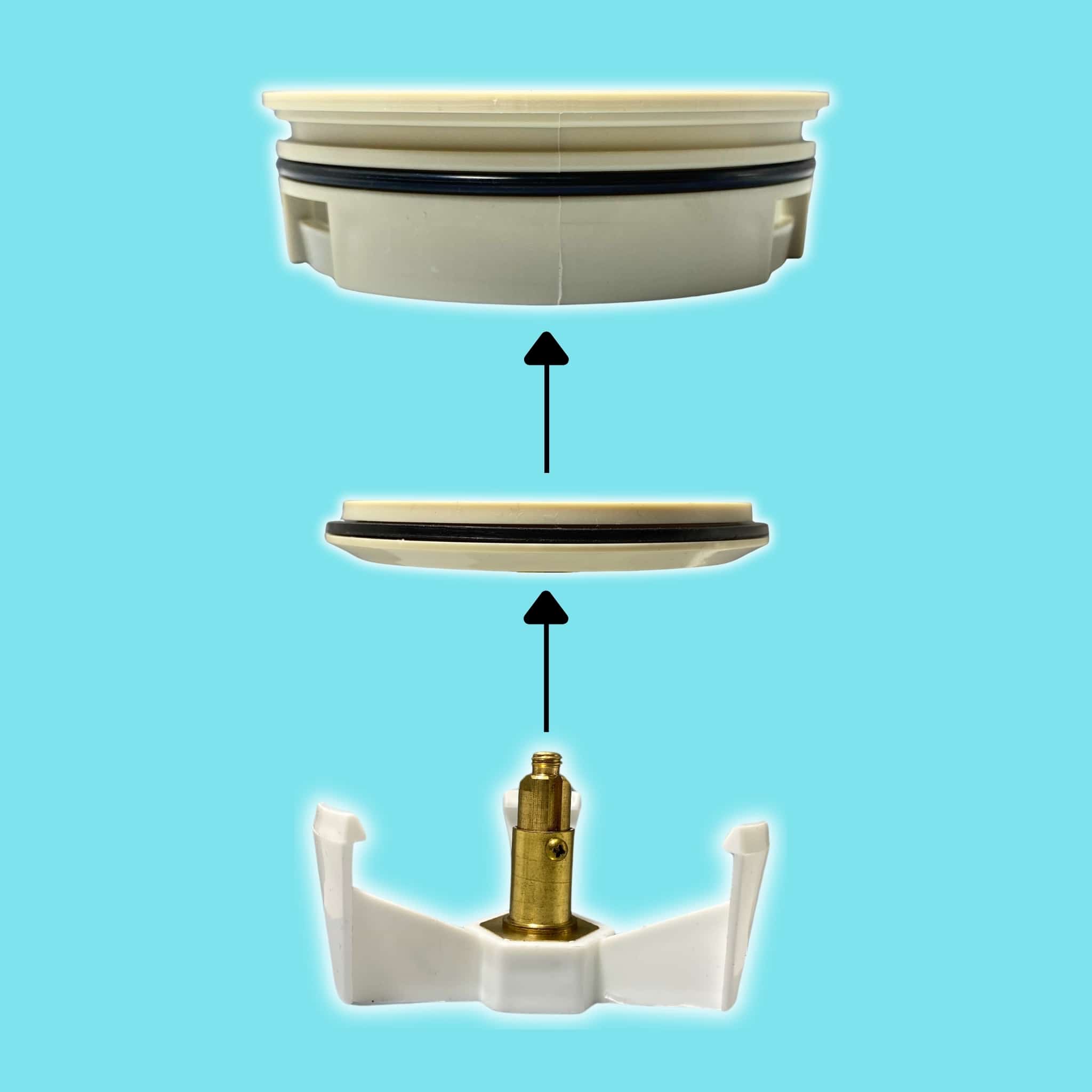 מכסה ביוב עגול ללא שפה - שמנת pumpit – תמונה 6