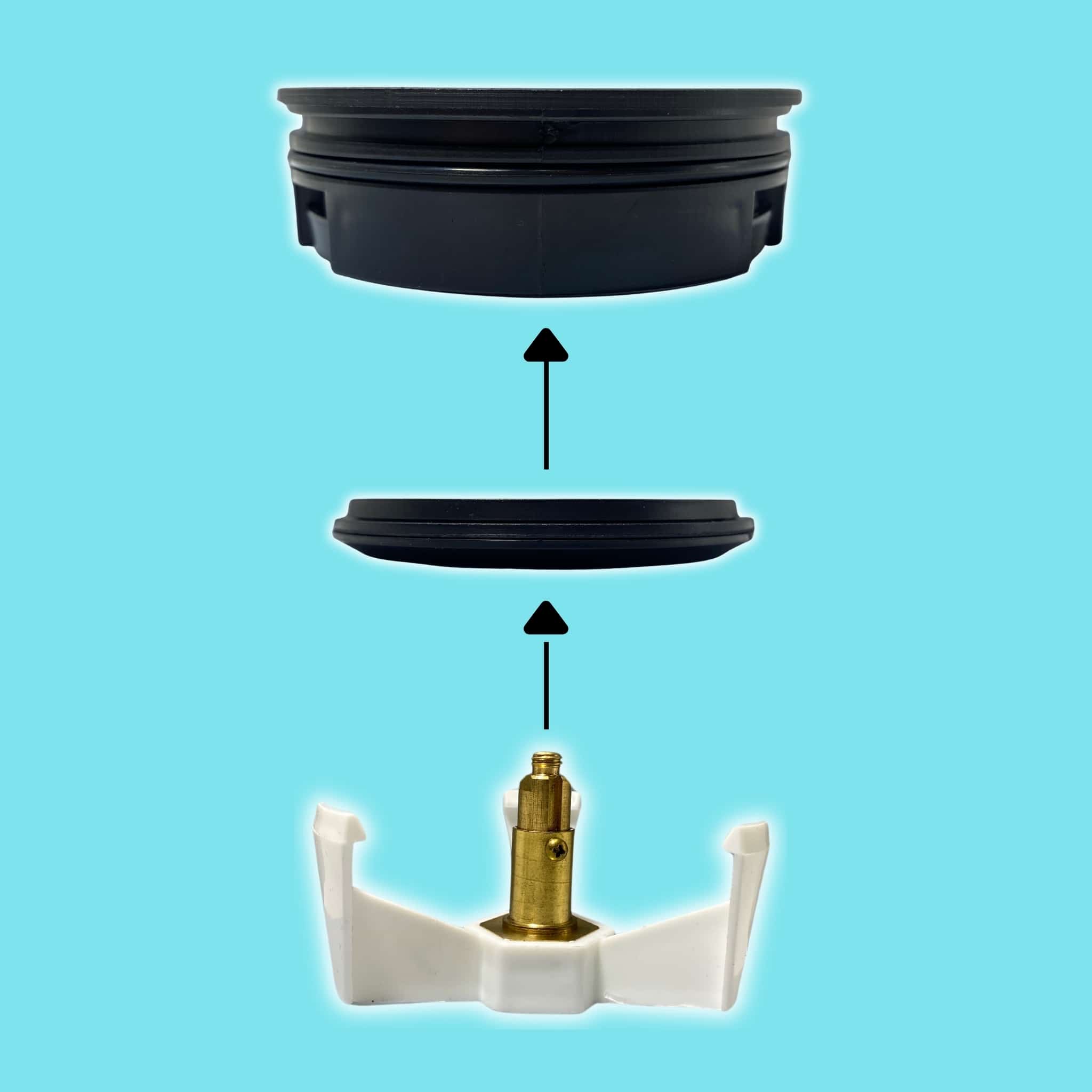 מכסה ביוב עגול ללא שפה - שחור pumpit – תמונה 6