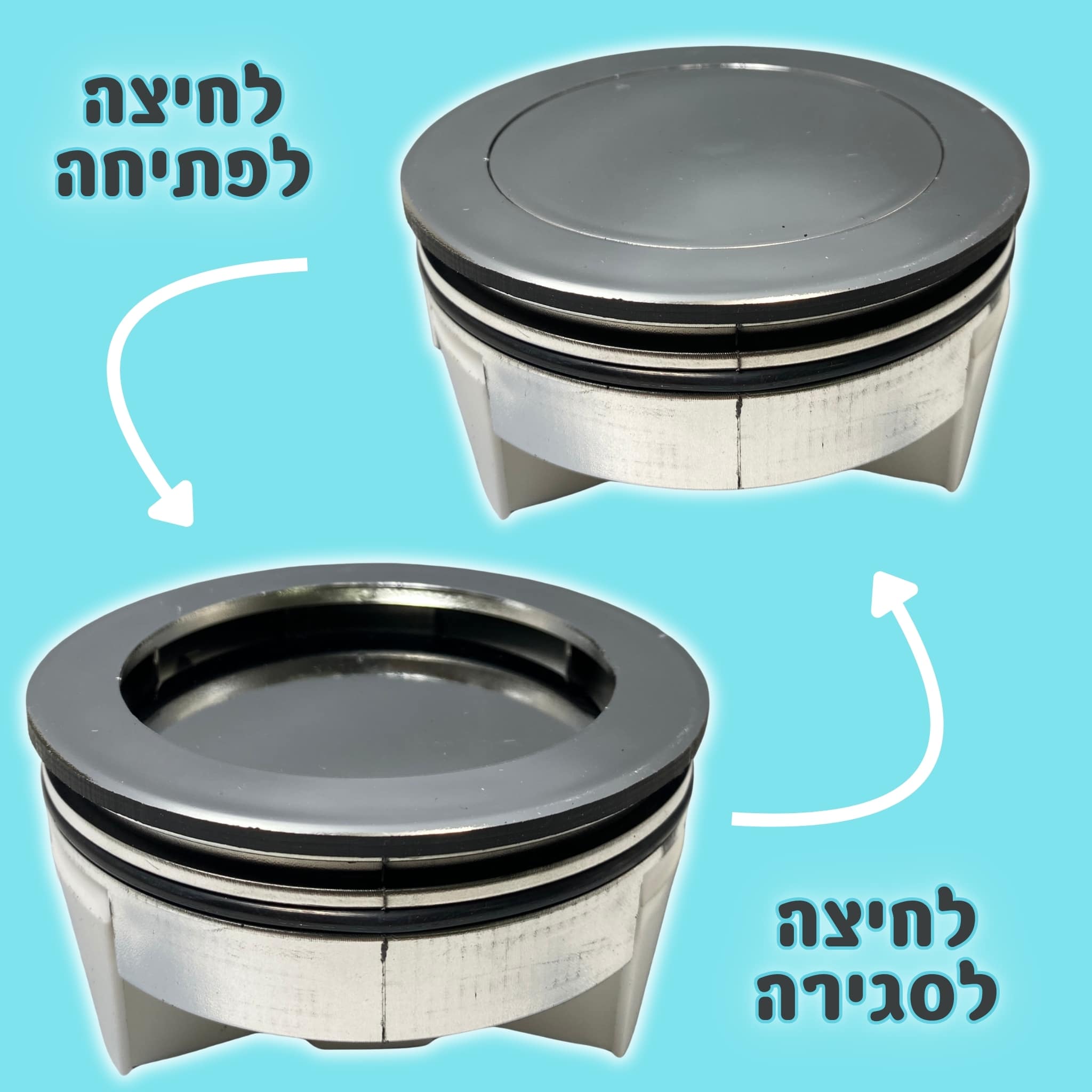 מכסה ביוב עגול ללא שפה - ניקל pumpit – תמונה 3