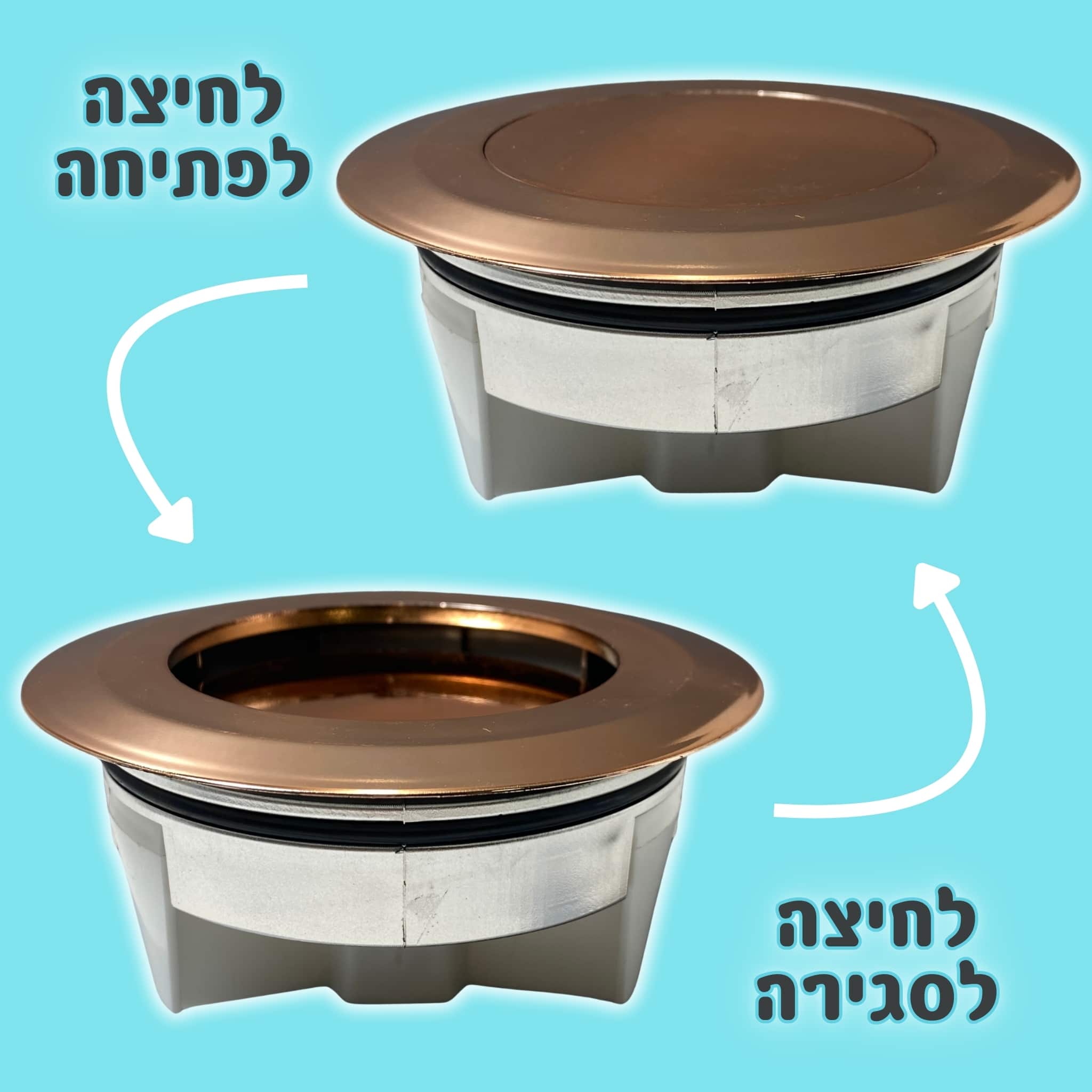 מכסה ביוב עגול עם שפה - ברונזה pumpit – תמונה 3