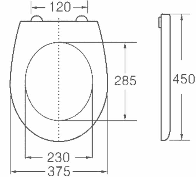 מושב אסלה מנגנון טריקה שקטה דגם C024 – תמונה 4