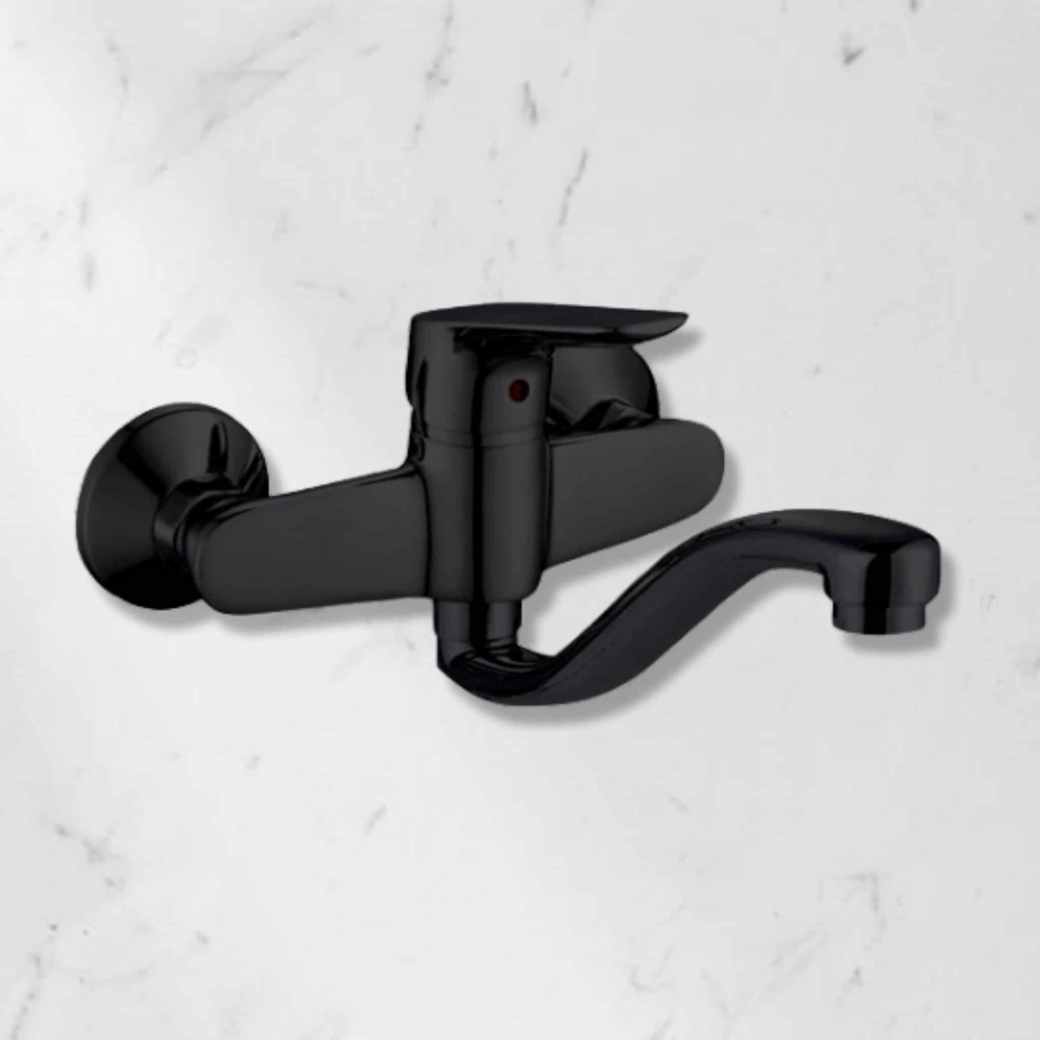 סוללת קיר עם פייה תחתונה קשתית בינונית - שחור – תמונה 3