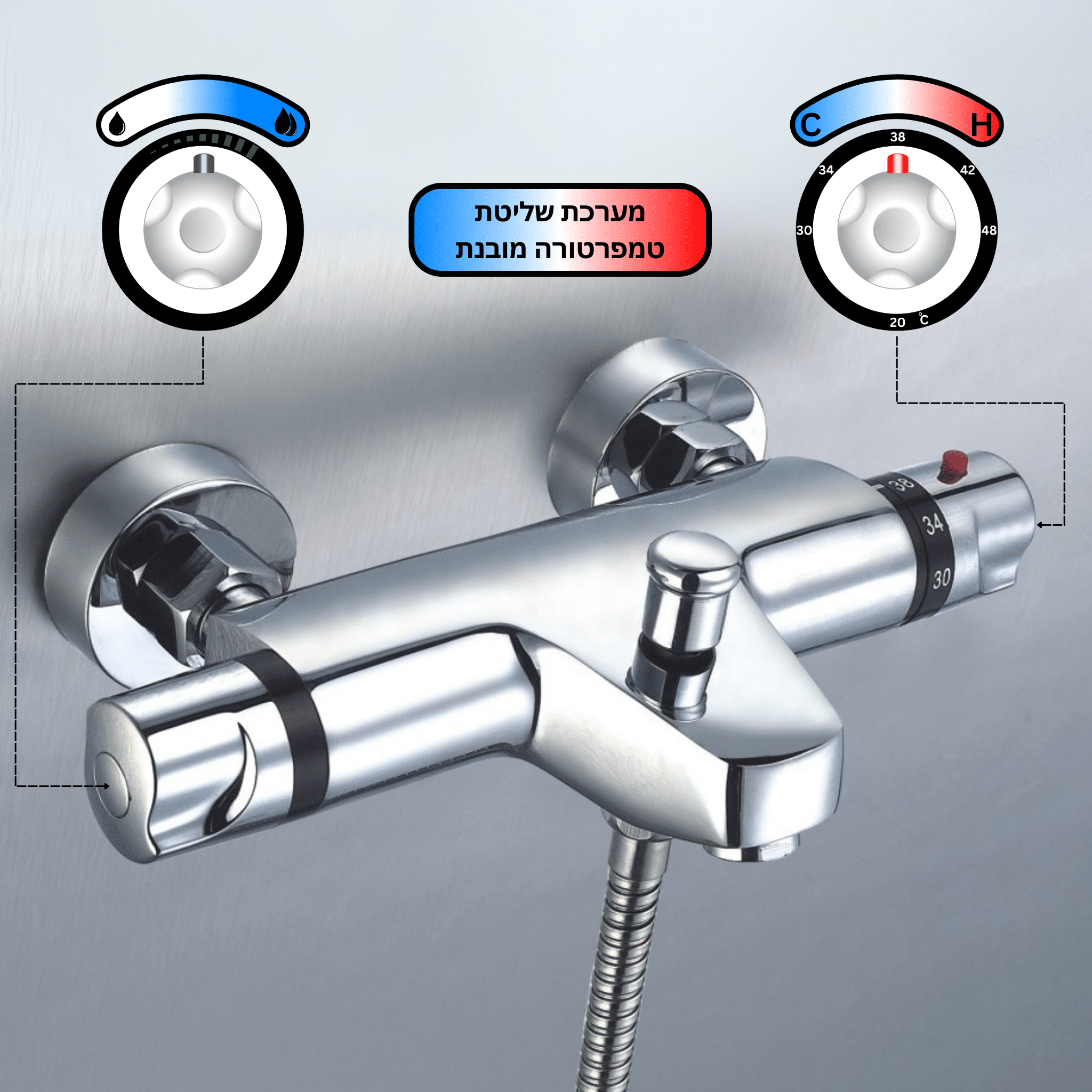 סוללת אמבטיה תרמוסטטית – תמונה 4