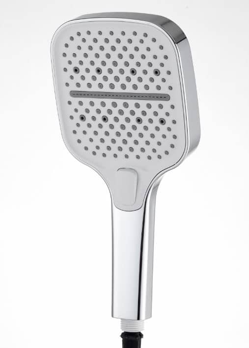 סט מערכת רחצה למקלחת משולבת ראש גשם עם מזלף + צינור, מוט מתכוונן עם בורר מצבים וסבוניה. דגם לוקה – תמונה 3