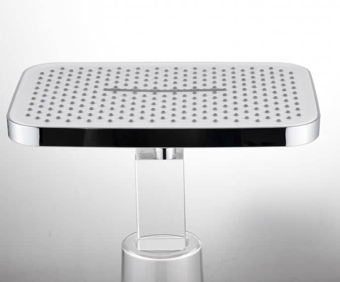 סט מערכת רחצה למקלחת משולבת ראש גשם עם מזלף + צינור, מוט מתכוונן עם בורר מצבים וסבוניה. דגם לוקה – תמונה 4