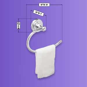 טבעת למגבת – סדרת כרום