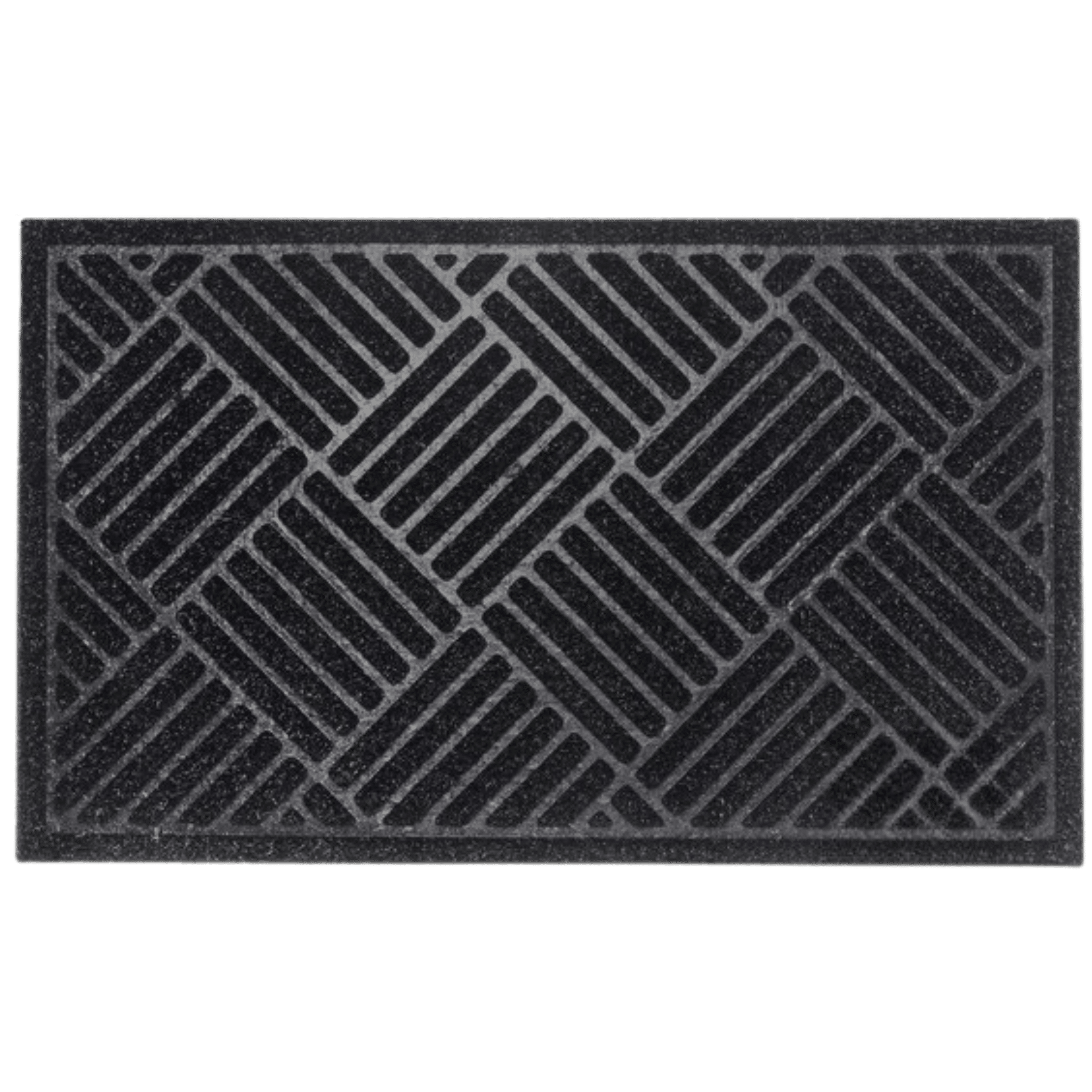 שטיח כניסה פסים 60*90 ס"מ שחור
