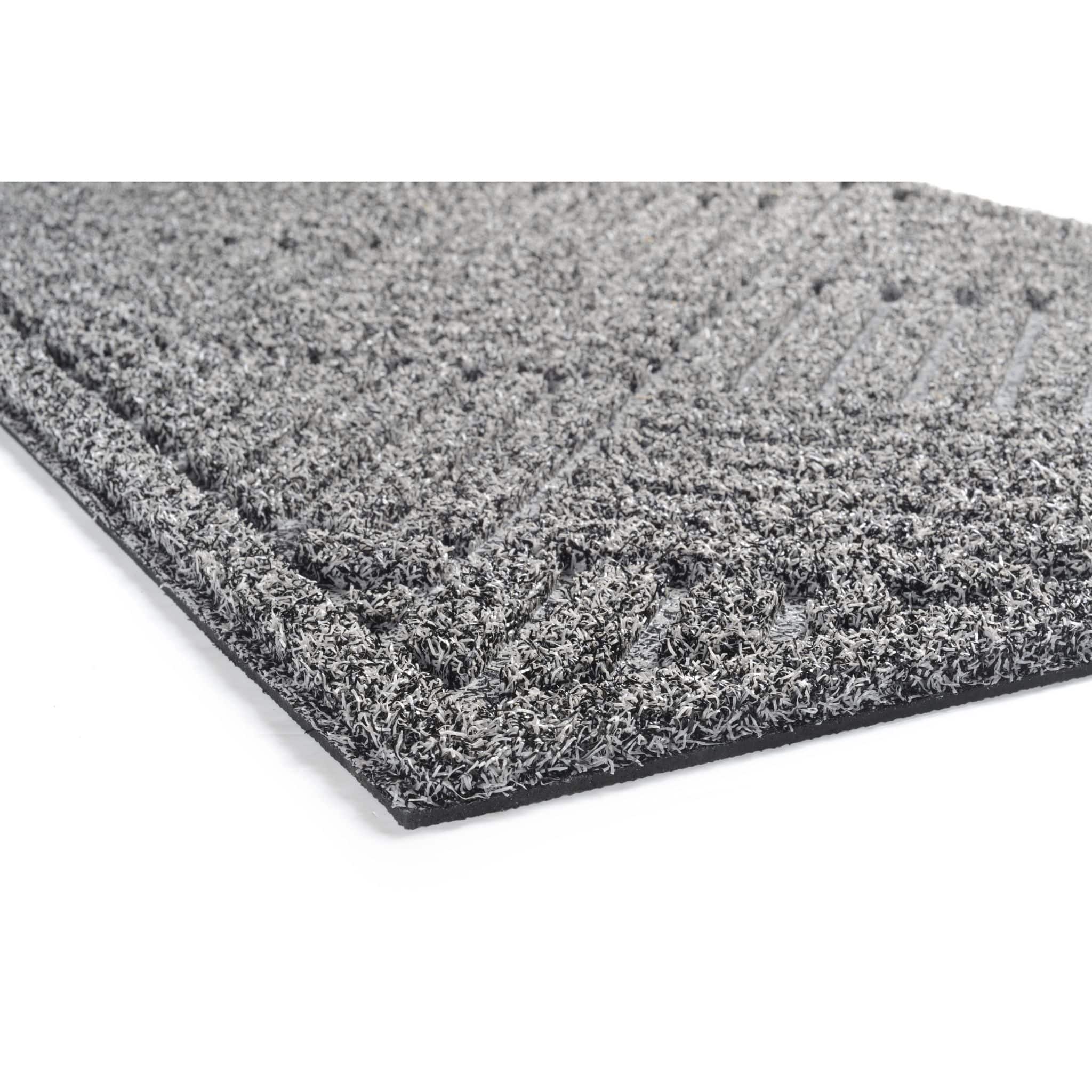 שטיח כניסה פסים 45*75 ס"מ - אפור – תמונה 2