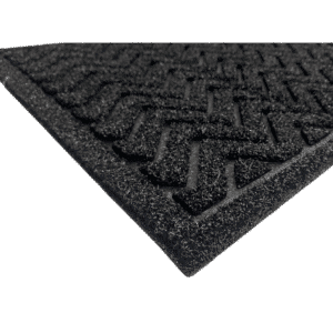 שטיח כניסה גלים 60*90 ס"מ – שחור