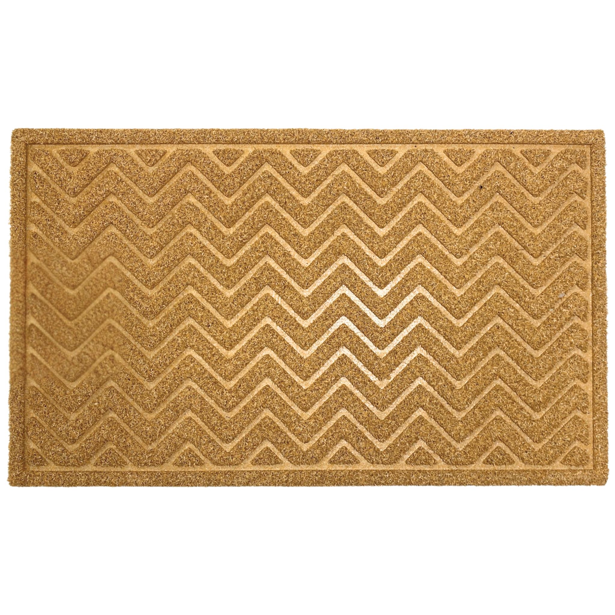 שטיח כניסה גלים 45*75 ס"מ - בז'