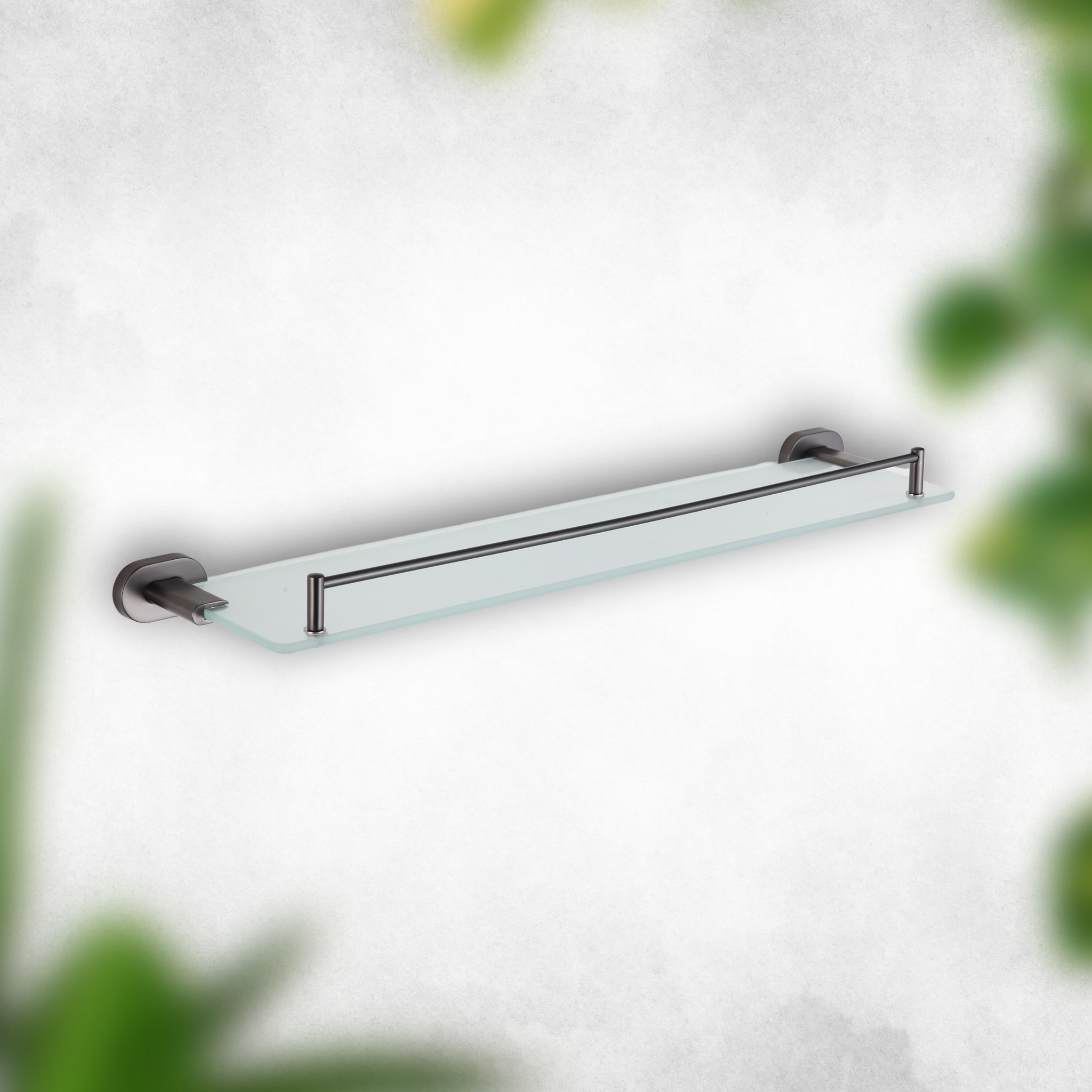 מדף זכוכית עם מעקה - סדרת ELITE – תמונה 3