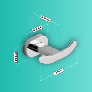 קולב מגבת כפול – סדרת CROMO