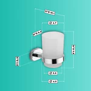 מחזיק כוס למברשות שיניים – סדרת CROMO