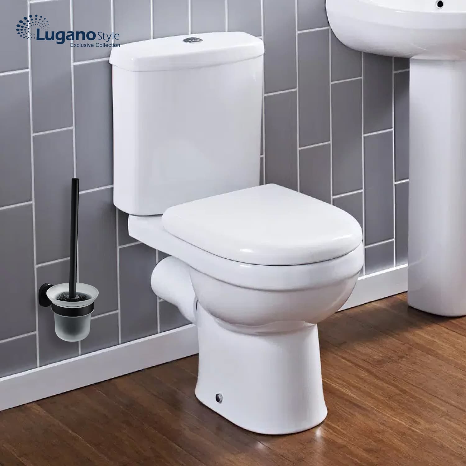 מברשת אסלה תלויה - גימור שחור – תמונה 5