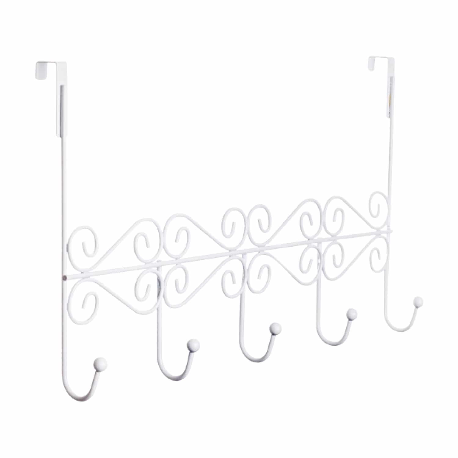 קולב תלייה על דלת בצבע לבן